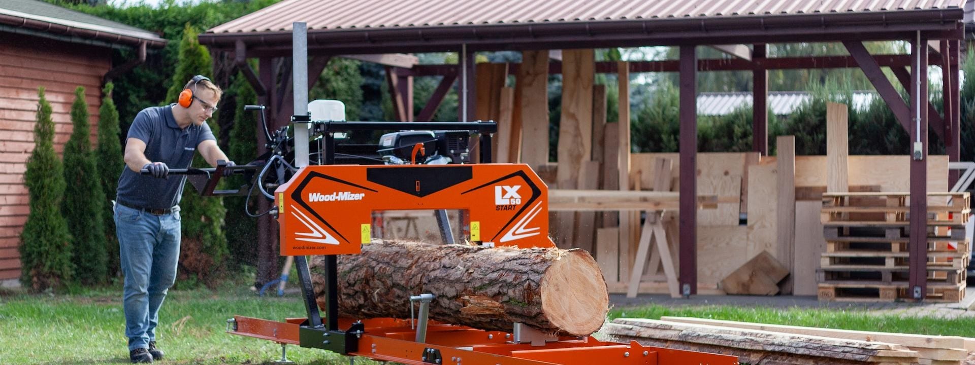 lx50start portable sawmill